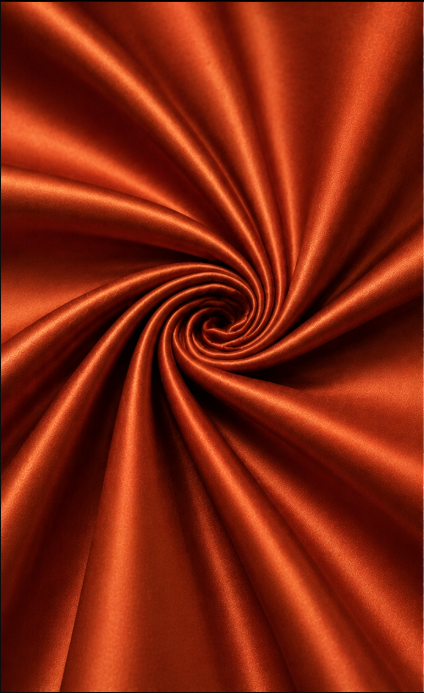 Rust Orange Fine Silk